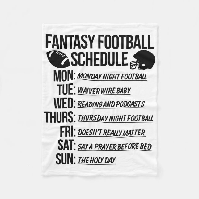 Fantasy-Football-Draftparty  Fleecedecke (Vorderseite)