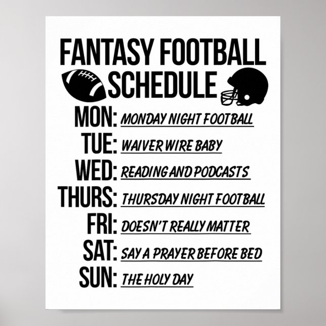 Fantasy-Football-Draftparty  Poster (Vorne)