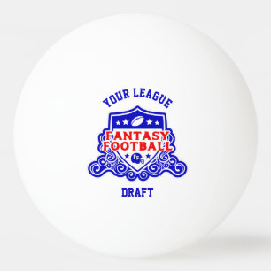 Fantasy Football Emblem Entwurf Pick Lotterie Tischtennisball