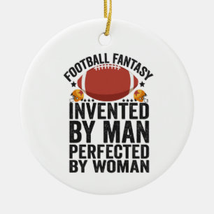 Fantasy Football, erfunden von Männern, perfektion Keramik Ornament