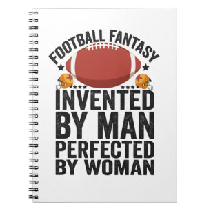 Fantasy Football, erfunden von Männern perfektioni Notizblock
