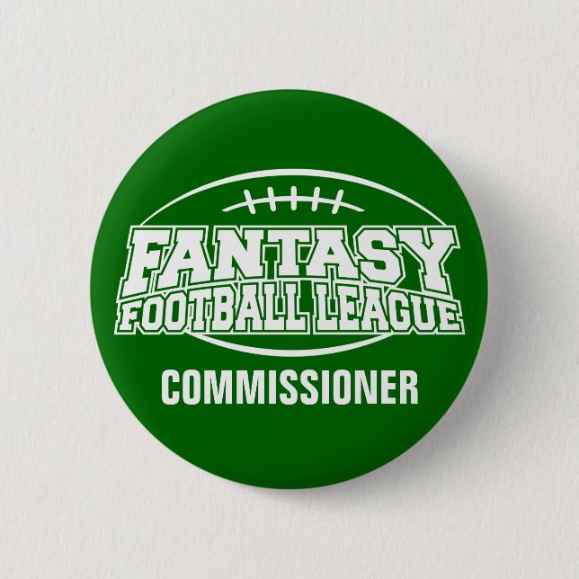 Fantasy Football FFL Kommissarin Button (Vorderseite)