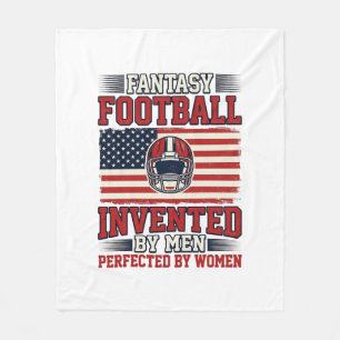 Fantasy Football Frauen Vintage Sportshirt_1 Fleecedecke