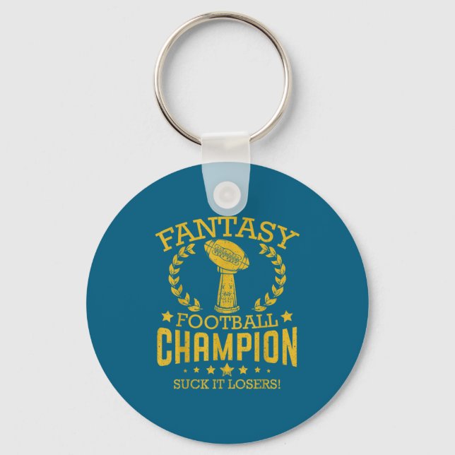 Fantasy Football Funny Champ Chamon  Schlüsselanhänger (Vorderseite)