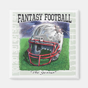 Fantasy Football Genius Gear Magnet