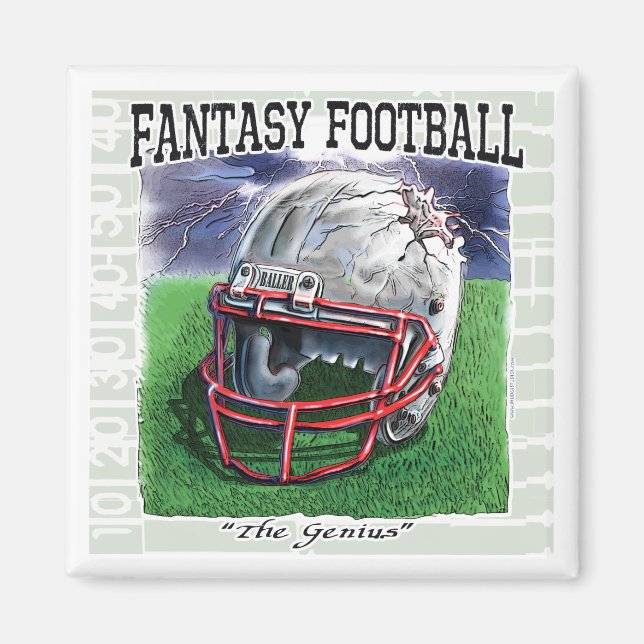 Fantasy Football Genius Gear Magnet (Vorne)
