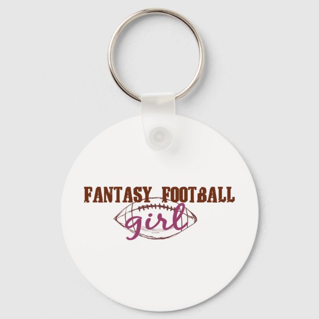 Fantasy Football Girl Schlüsselanhänger (Vorderseite)