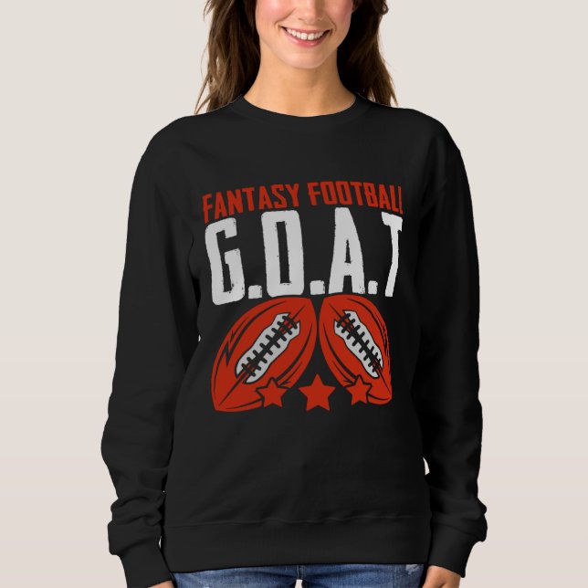 Fantasy Football Goat  Football Player Fantasy Foo Sweatshirt (Vorderseite)