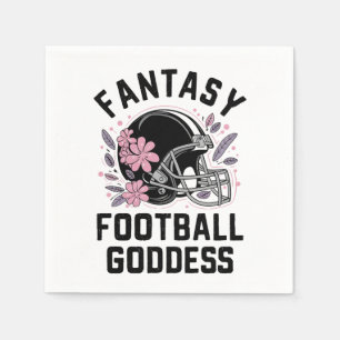 Fantasy Football Goddess Sports League Entwurf Serviette