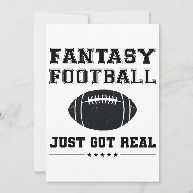 Fantasy Football Got einfach echt Einladung (Vorderseite)
