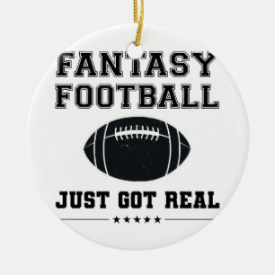 Fantasy Football Got einfach echt Keramik Ornament