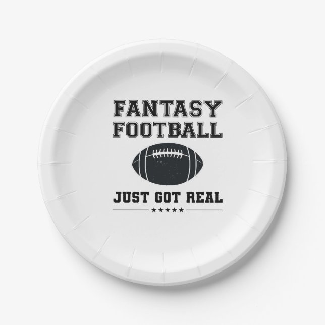 Fantasy Football Got einfach echt Pappteller (Vorderseite)