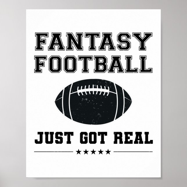 Fantasy Football Got einfach echt Poster (Vorne)
