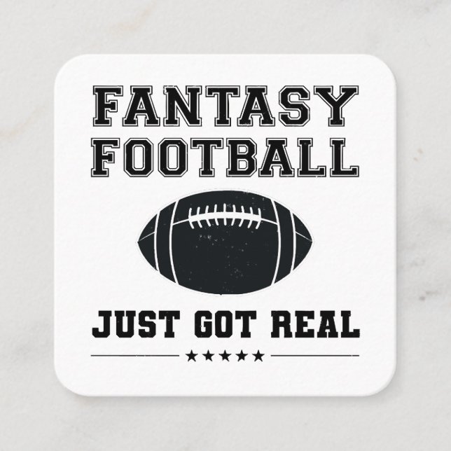 Fantasy Football Got einfach echt Quadratische Visitenkarte (Vorderseite)