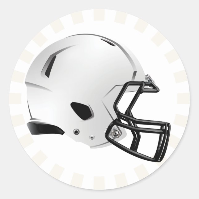 Fantasy Football Helmet Sticker (6 zählen) (Vorderseite)