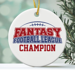 Fantasy Football League Champion Keramikornament