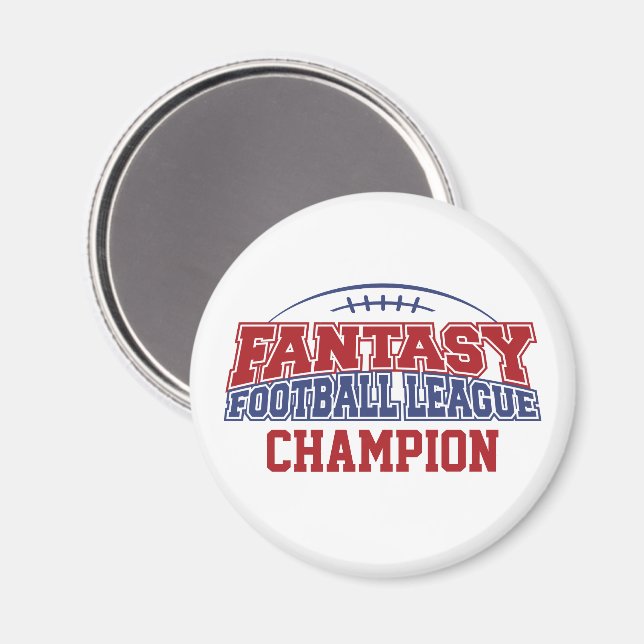 Fantasy Football League Champion Magnet (Vorderseite/Rückseite)