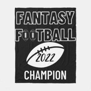Fantasy Football League Champion Sieger 2022 Foot Fleecedecke