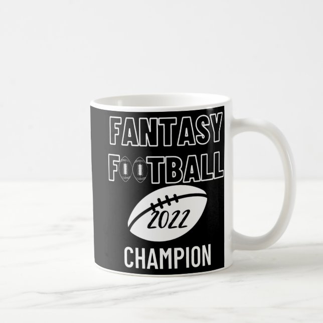 Fantasy Football League Champion Sieger 2022 Foot Kaffeetasse (Rechts)
