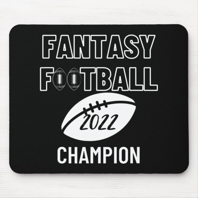 Fantasy Football League Champion Sieger 2022 Foot Mousepad (Vorne)
