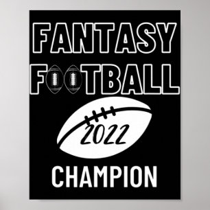 Fantasy Football League Champion Sieger 2022 Foot Poster
