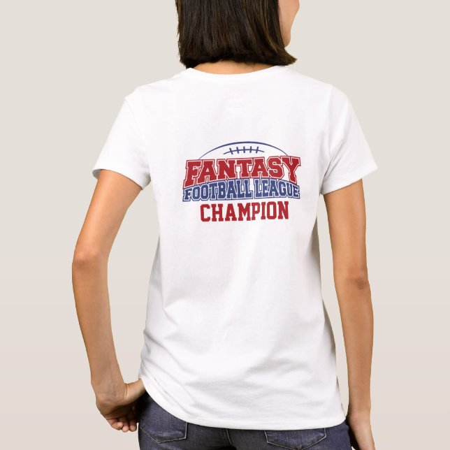 Fantasy Football League Champion T-Shirt (Rückseite)
