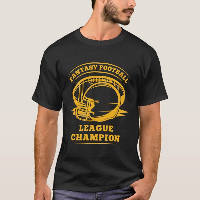 Fantasy Football League Champion T - Shirt (Vorderseite)