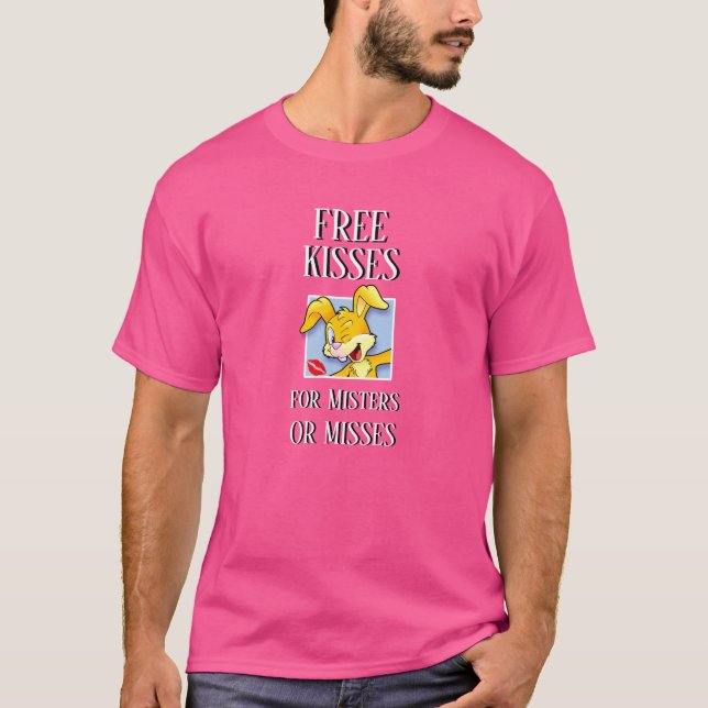 Fantasy Football League Loser FREE KISSES MISTER  T-Shirt (Vorderseite)