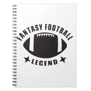 Fantasy Football Legend Funny Novelay Gameday Notizblock