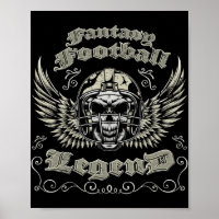Fantasy Football Legende Retro Vintag Fantasy Foot