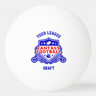 Fantasy Football Logo Entwurf Pick Lotterie Tischtennisball