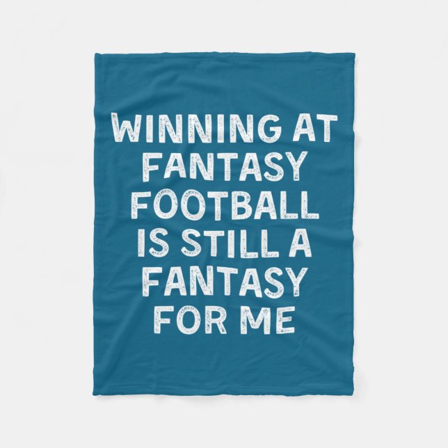 Fantasy Football Loser Funny  Fleecedecke (Vorderseite)