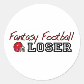 Fantasy Football Loser Runder Aufkleber