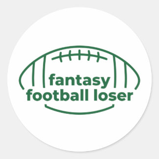 Fantasy Football Loser Runder Aufkleber