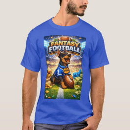 Fantasy-Football mit Hund T-Shirt
