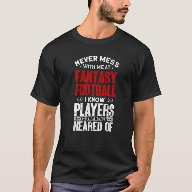 Fantasy Football Player Outfit Fantasy Football T-Shirt (Vorderseite)