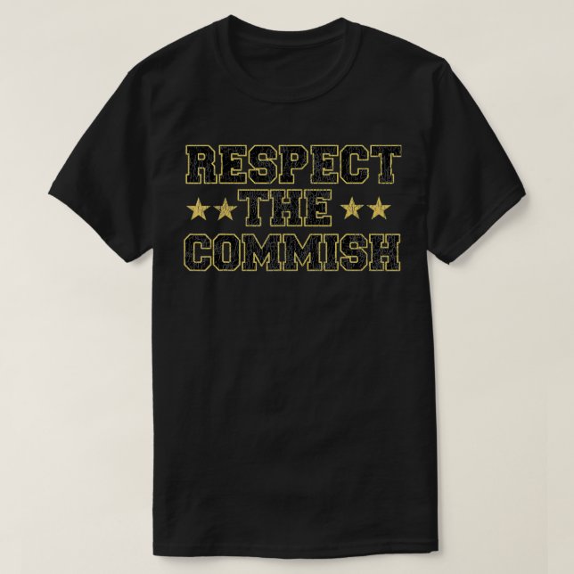 Fantasy Football Respekt der Kommission Vintag T-Shirt (Design vorne)