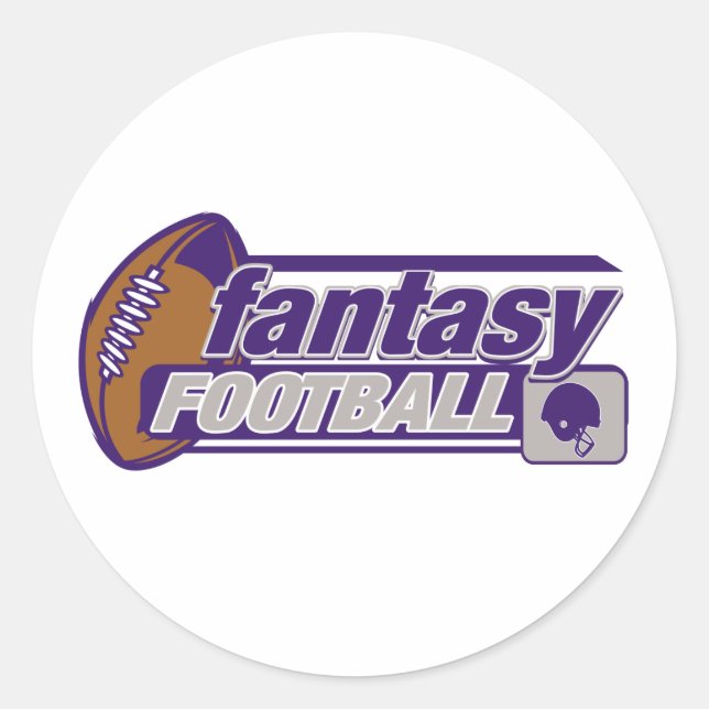 Fantasy Football Runder Aufkleber (Vorderseite)