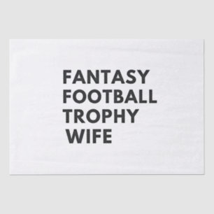 Fantasy Football Trophäe Ehefrau Funny Couples Seidenpapier