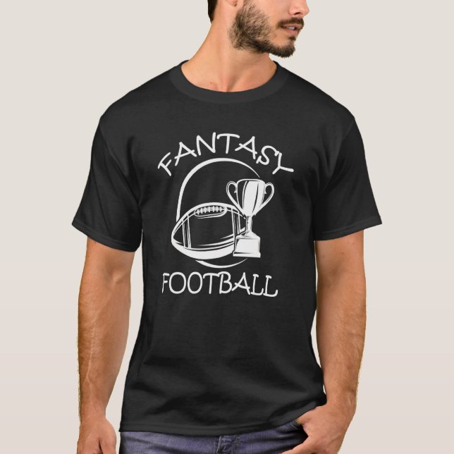 Fantasy Football Trophy Ball League Commissioner D T-Shirt (Vorderseite)
