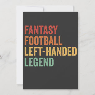 Fantasy Football Verlassen Handgriff Legend Funny  Einladung