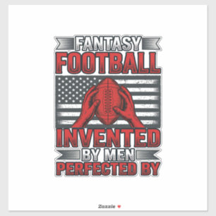 Fantasy Football Vintage Basketball Flag-Shirt-Des Aufkleber