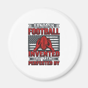 Fantasy Football Vintage Basketball Flag-Shirt-Des Magnet