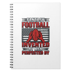 Fantasy Football Vintage Basketball Flag-Shirt-Des Notizblock