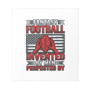 Fantasy Football Vintage Basketball Flag-Shirt-Des Notizblock