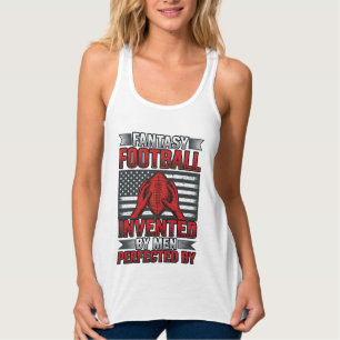 Fantasy Football Vintage Basketball Flag-Shirt-Des Tank Top