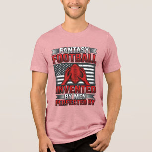 Fantasy Football Vintage Basketball Flag-Shirt-Des Tri-Blend Shirt