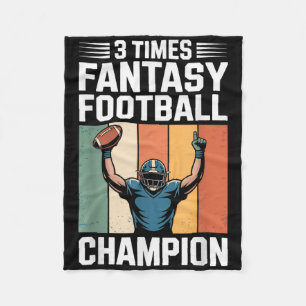 Fantasy-Football-Witzbold 3-facher Meister  Fleecedecke