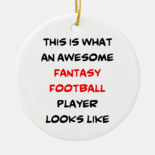 Fantasy-Footballspieler, großartig Keramik Ornament