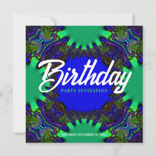 Fantasy Forest Birthday Einladung